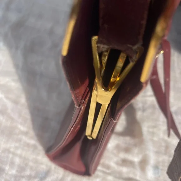 Must de Cartier Shoulder Bag Purse Crossbody Leather Authentic Vintage Clutch - Picture 6 of 15